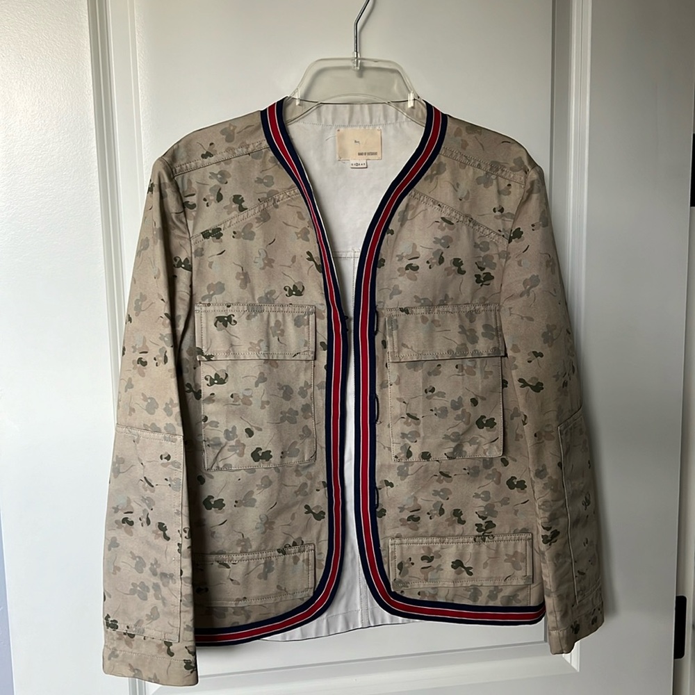 Boy. Band Of Outsiders Abstract Floral Camo Jacket, M